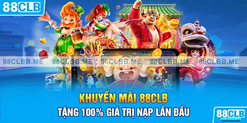 Tặng 100% giá trị nạp lần đầu